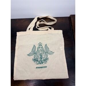 Starbucks Tote Bag Canvas Reusable Mermaid Siren Logo Promotional‎ Merchandise